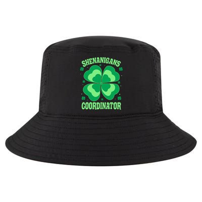 Shenanigan Coordinator Shamrock Clover Cool Comfort Performance Bucket Hat