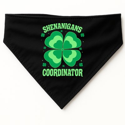 Shenanigan Coordinator Shamrock Clover USA-Made Doggie Bandana
