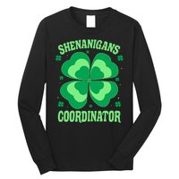 Shenanigan Coordinator Shamrock Clover Long Sleeve Shirt