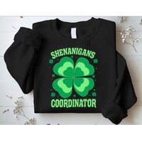 Shenanigan Coordinator Shamrock Clover Sweatshirt