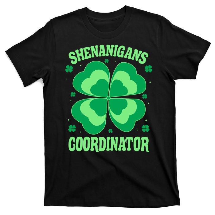 Shenanigan Coordinator Shamrock Clover T-Shirt