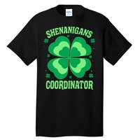 Shenanigan Coordinator Shamrock Clover Tall T-Shirt