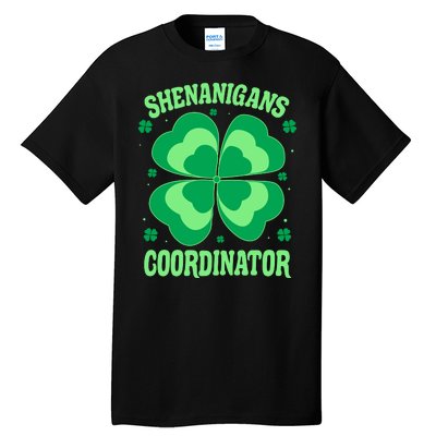 Shenanigan Coordinator Shamrock Clover Tall T-Shirt