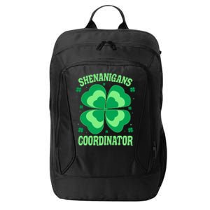 Shenanigan Coordinator Shamrock Clover City Backpack