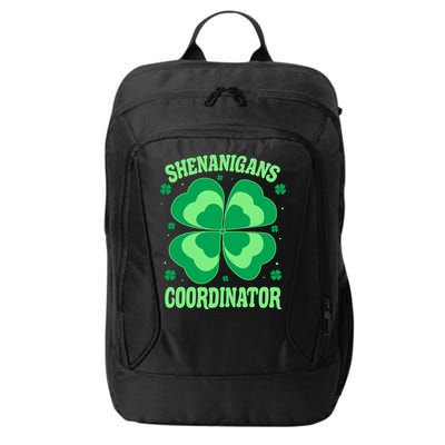 Shenanigan Coordinator Shamrock Clover City Backpack