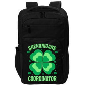 Shenanigan Coordinator Shamrock Clover Impact Tech Backpack