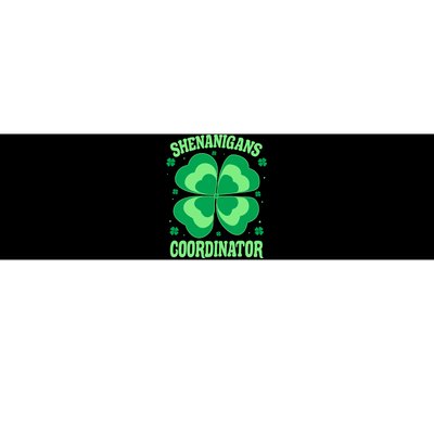 Shenanigan Coordinator Shamrock Clover Bumper Sticker