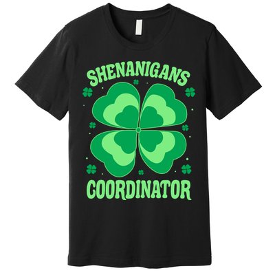 Shenanigan Coordinator Shamrock Clover Premium T-Shirt