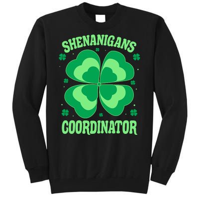 Shenanigan Coordinator Shamrock Clover Tall Sweatshirt