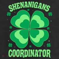 Shenanigan Coordinator Shamrock Clover 25L Jumbo Tote
