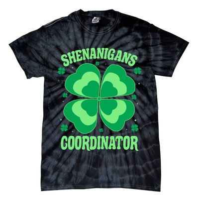 Shenanigan Coordinator Shamrock Clover Tie-Dye T-Shirt