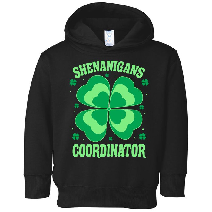 Shenanigan Coordinator Shamrock Clover Toddler Hoodie