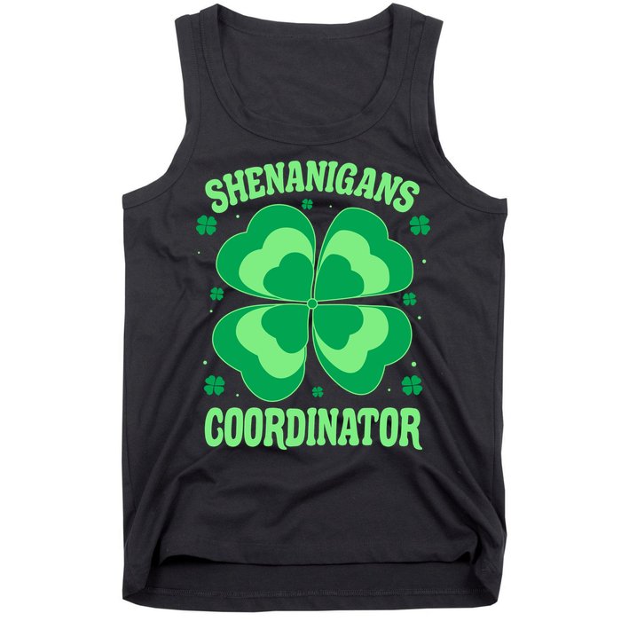 Shenanigan Coordinator Shamrock Clover Tank Top