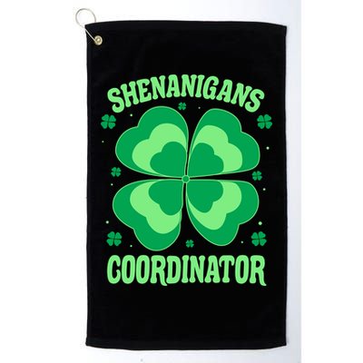 Shenanigan Coordinator Shamrock Clover Golf Towel