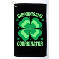 Shenanigan Coordinator Shamrock Clover Golf Towel