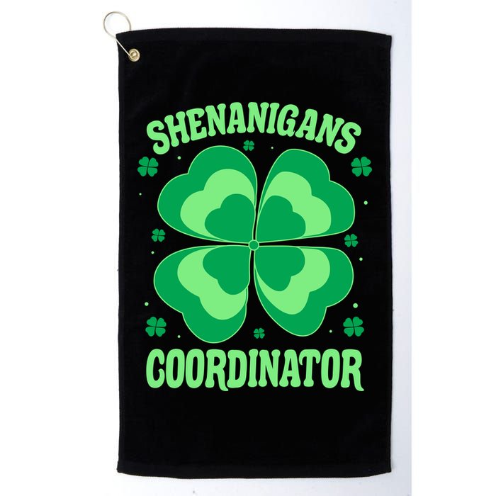 Shenanigan Coordinator Shamrock Clover Golf Towel
