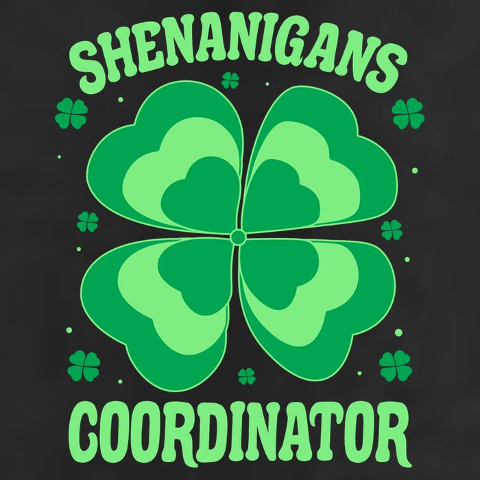 Shenanigan Coordinator Shamrock Clover Golf Towel