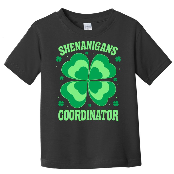 Shenanigan Coordinator Shamrock Clover Toddler T-Shirt