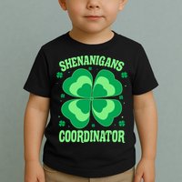 Shenanigan Coordinator Shamrock Clover Toddler T-Shirt