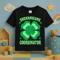 Shenanigan Coordinator Shamrock Clover Toddler T-Shirt