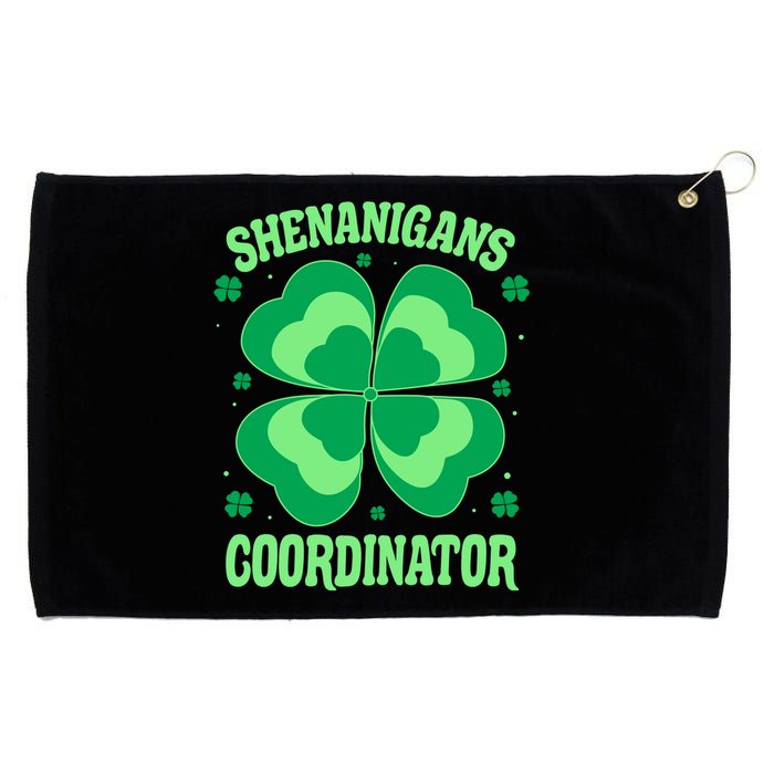 Shenanigan Coordinator Shamrock Clover Grommeted Golf Towel