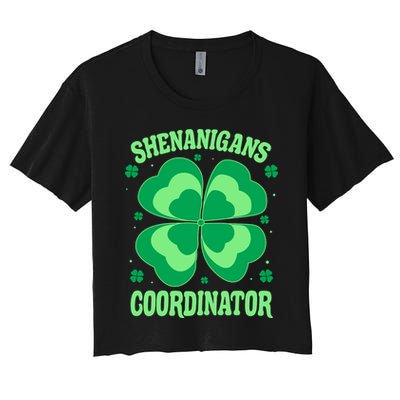 Shenanigan Coordinator Shamrock Clover Crop Top
