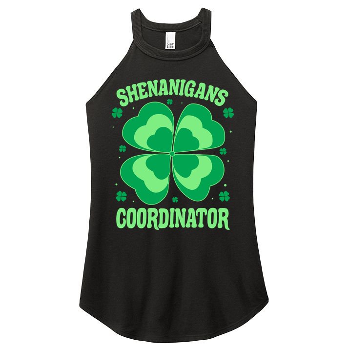 Shenanigan Coordinator Shamrock Clover Women's Perfect Tri Rocker Tank