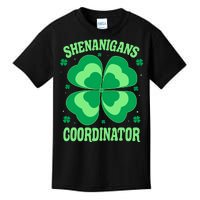 Shenanigan Coordinator Shamrock Clover Kids T-Shirt