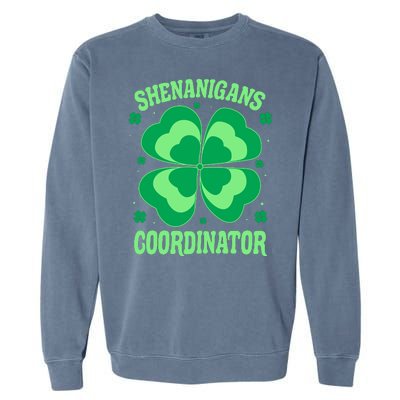 Shenanigan Coordinator Shamrock Clover Garment-Dyed Sweatshirt