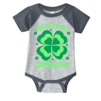 Shenanigan Coordinator Shamrock Clover Infant Baby Jersey Bodysuit