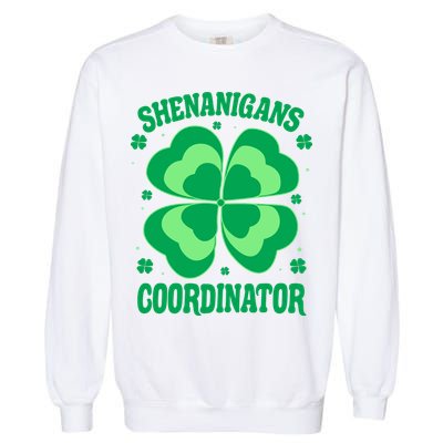 Shenanigan Coordinator Shamrock Clover Garment-Dyed Sweatshirt