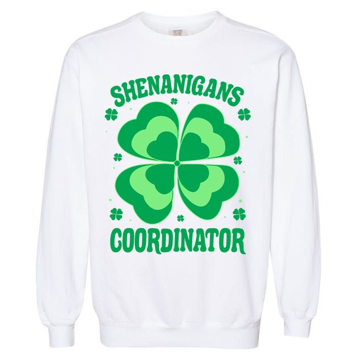 Shenanigan Coordinator Shamrock Clover Garment-Dyed Sweatshirt