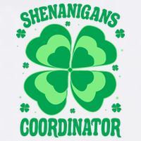Shenanigan Coordinator Shamrock Clover Garment-Dyed Sweatshirt