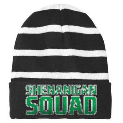 Shenanigan Squad Striped Beanie with Solid Band