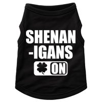 Shenanigans On Drink Mode St. Patrick's Day Clover Doggie Tank