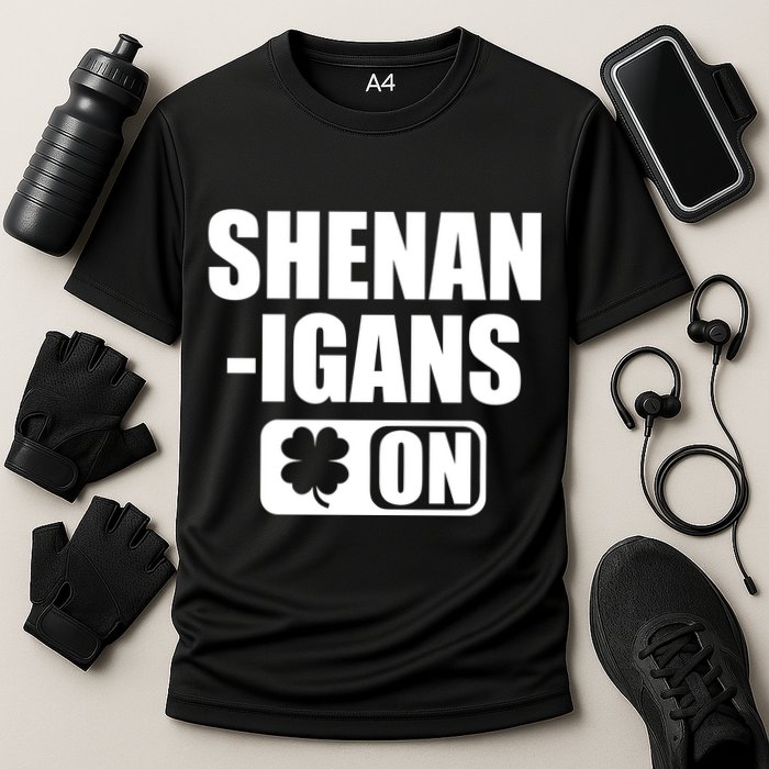 Shenanigans On Drink Mode St. Patrick's Day Clover Performance Shirt