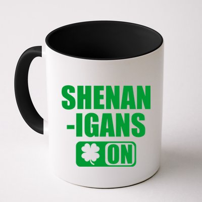 Shenanigans On Drink Mode St. Patrick's Day Clover Mug