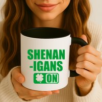 Shenanigans On Drink Mode St. Patrick's Day Clover Mug
