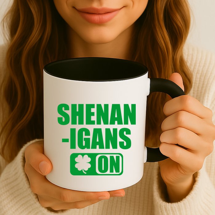 Shenanigans On Drink Mode St. Patrick's Day Clover Mug