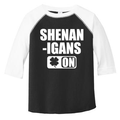 Shenanigans On Drink Mode St. Patrick's Day Clover Toddler Fine Jersey T-Shirt