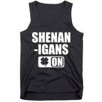 Shenanigans On Drink Mode St. Patrick's Day Clover Tank Top