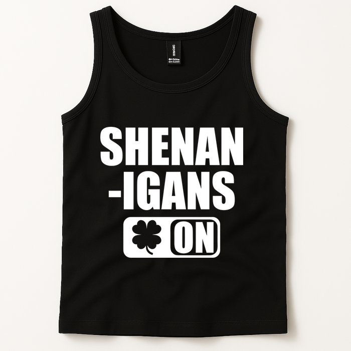 Shenanigans On Drink Mode St. Patrick's Day Clover Tank Top