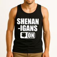 Shenanigans On Drink Mode St. Patrick's Day Clover Tank Top