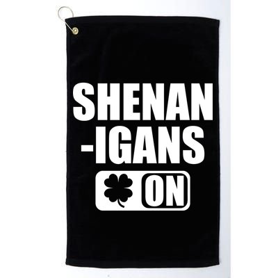 Shenanigans On Drink Mode St. Patrick's Day Clover Golf Towel