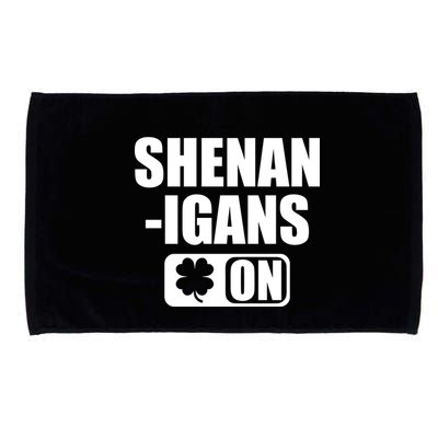 Shenanigans On Drink Mode St. Patrick's Day Clover Microfiber Hand Towel
