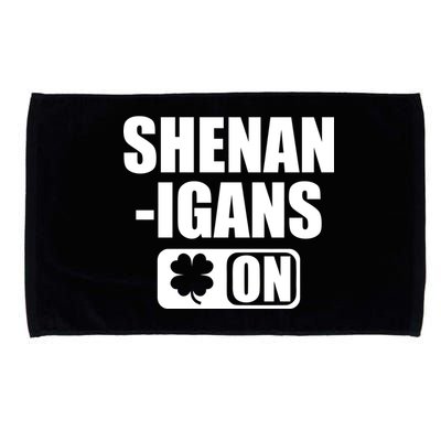 Shenanigans On Drink Mode St. Patrick's Day Clover Microfiber Hand Towel