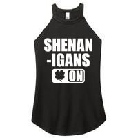Shenanigans On Drink Mode St. Patrick's Day Clover Women's Perfect Tri Rocker Tank