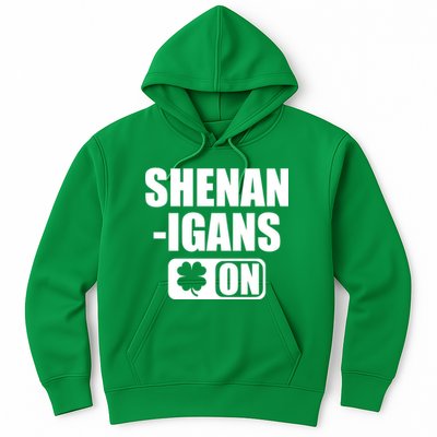 Shenanigans On Drink Mode St. Patrick's Day Clover Hoodie