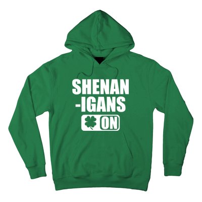 Shenanigans On Drink Mode St. Patrick's Day Clover Hoodie