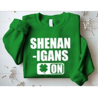 Shenanigans On Drink Mode St. Patrick's Day Clover Sweatshirt